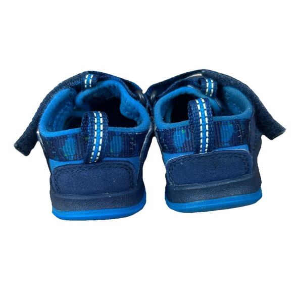 Unisex Toddler Keen Washable Sandals Newport H2 Blue Green Fish Pattern Size 5 - Picture 5 of 7